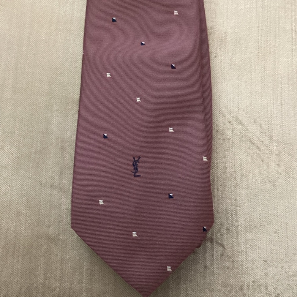 Saint Laurent Silk YSL Tie